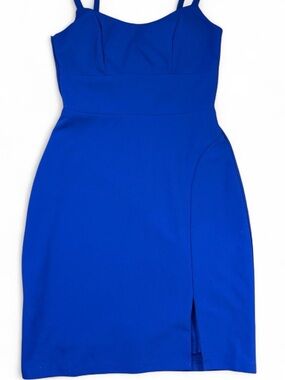 City Studio Royal Blue bodycon midi dress. Size 0.